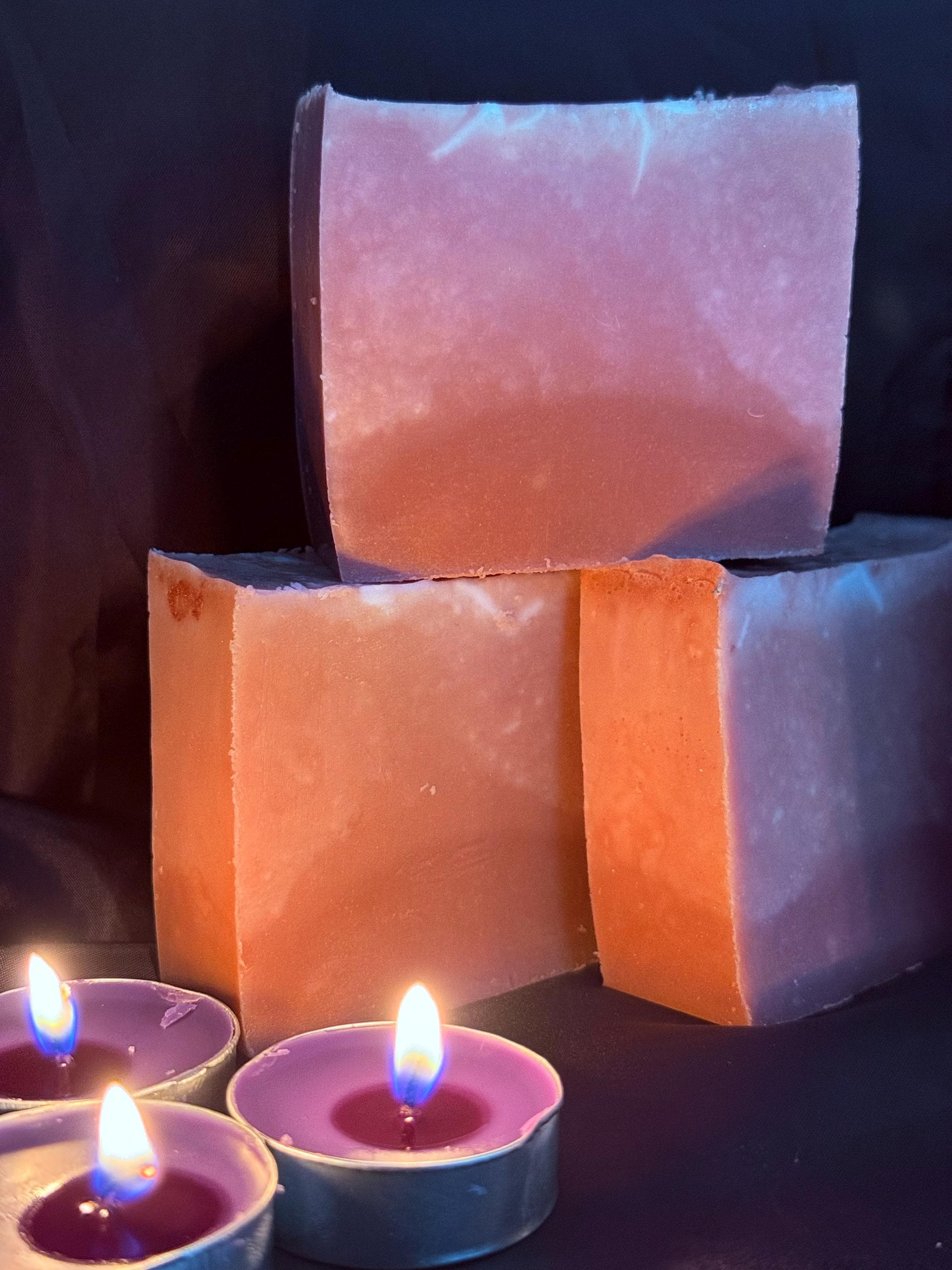Dragon's Thirst Handmade Soap Bar | Warm Amber & Smoky Firewood