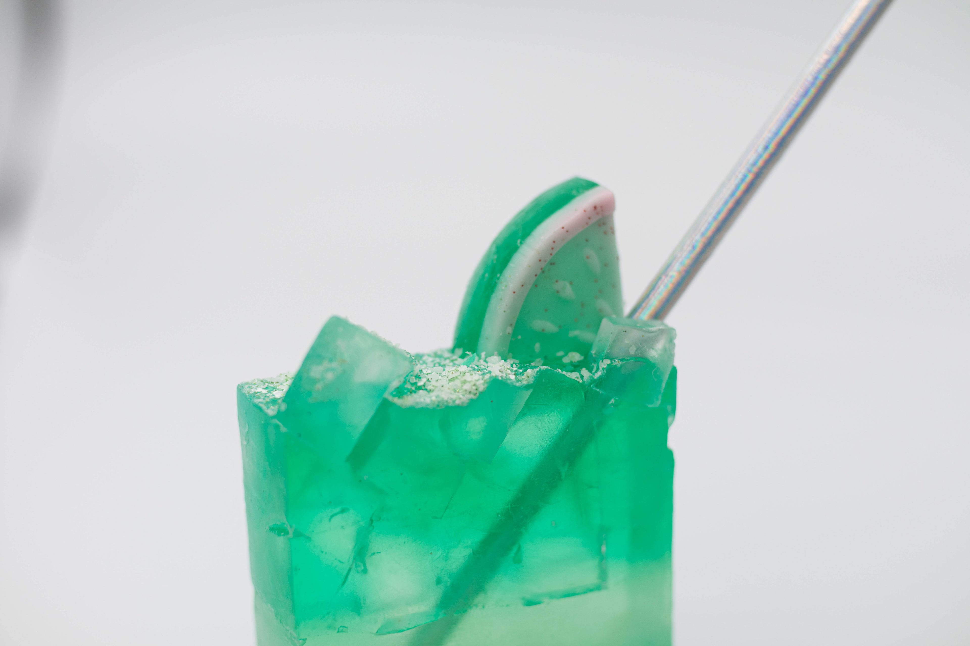 Summer Melon with Salt Rim Handmade Soap Bar