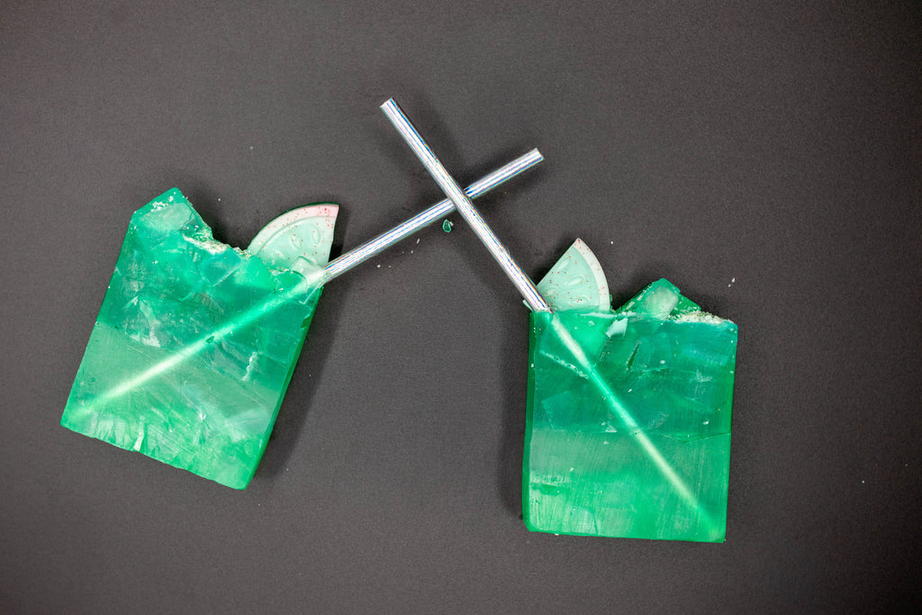 Summer Melon with Salt Rim Handmade Soap Bar