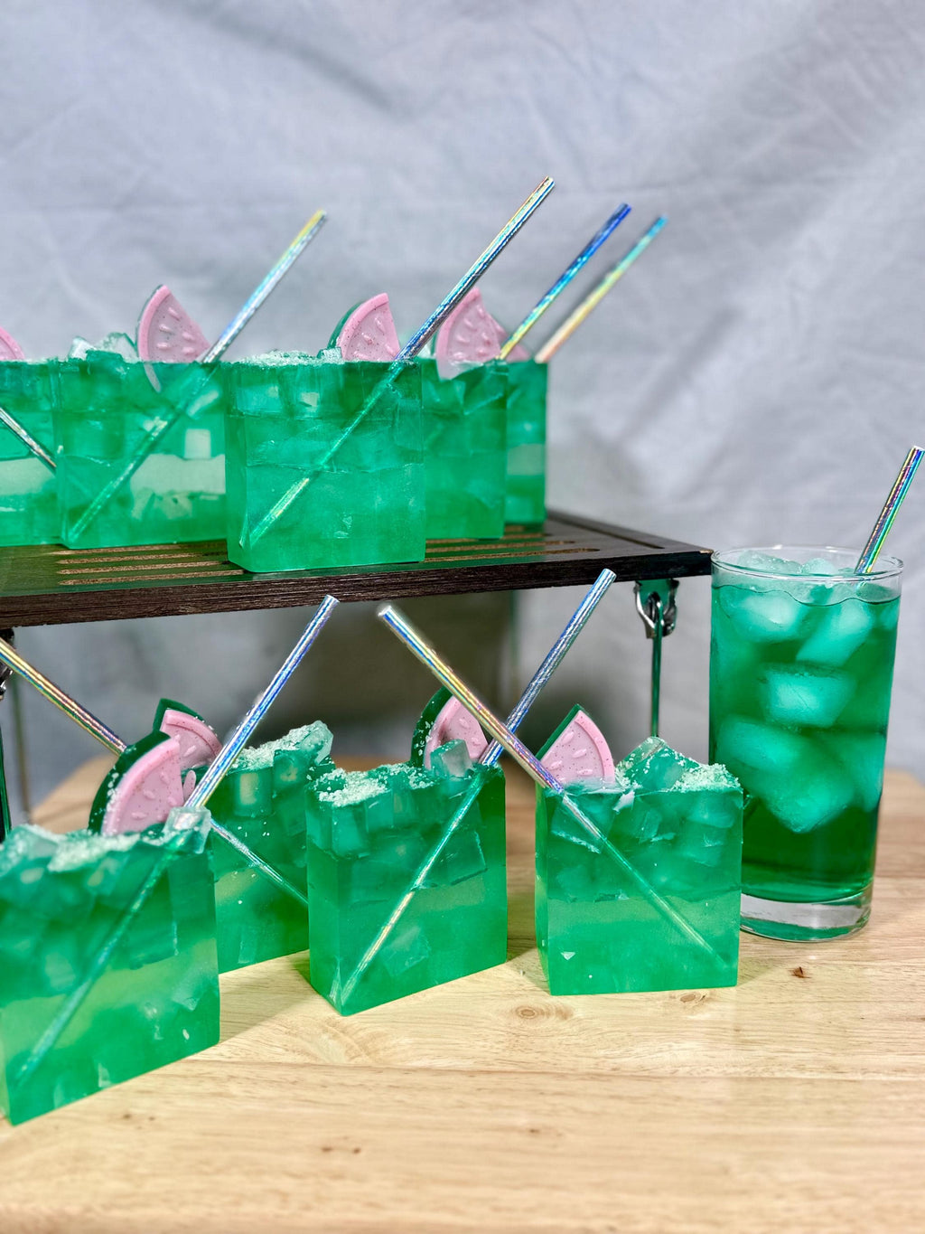 Summer Melon with Salt Rim Handmade Soap Bar