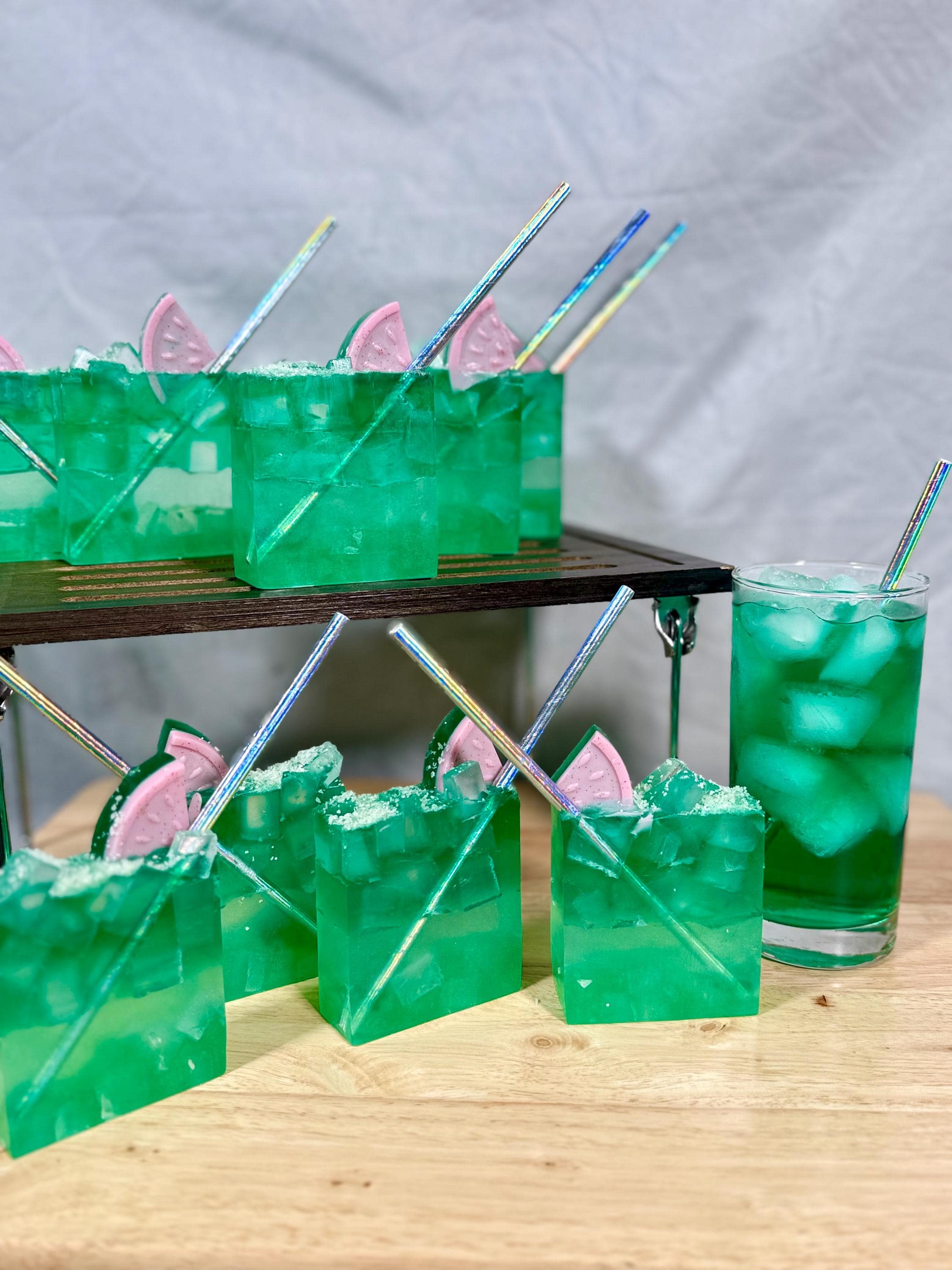 Summer Melon with Salt Rim Handmade Soap Bar