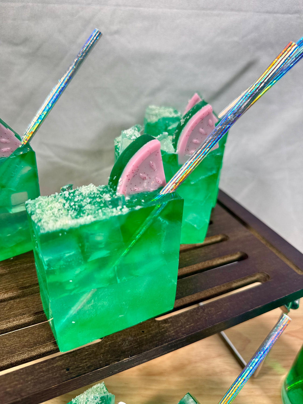 Summer Melon with Salt Rim Handmade Soap Bar